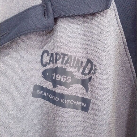Sport-Tek Shirt Size 2XL Blue Captain D's Seafood Kitchen Employee Work Shirt - Picture 3 of 10